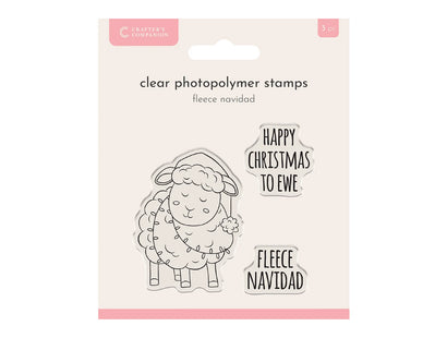 Crafter’s Companion Photopolymer Stamp - Fleece Navidad