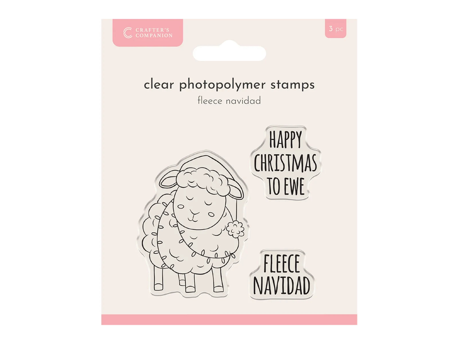 Crafter’s Companion Photopolymer Stamp - Fleece Navidad