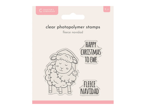 Crafter’s Companion Photopolymer Stamp - Fleece Navidad