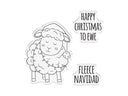 Crafter’s Companion Photopolymer Stamp - Fleece Navidad