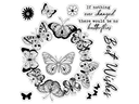 Crafter's Companion Photopolymer Stamp - Ornate Butterflies