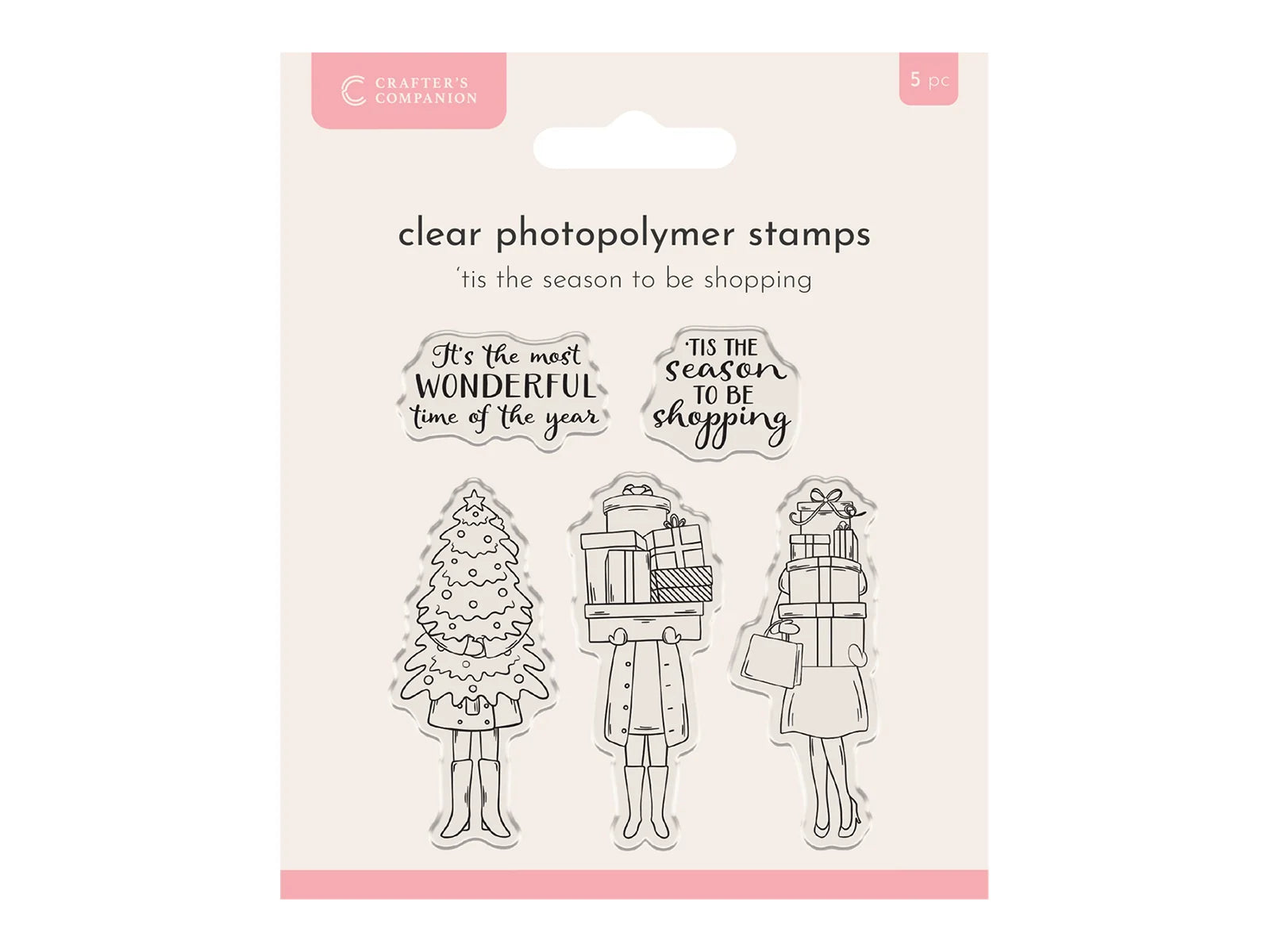 Crafter’s Companion Photopolymer Stamp - ‘Tis the Season to be Shopping