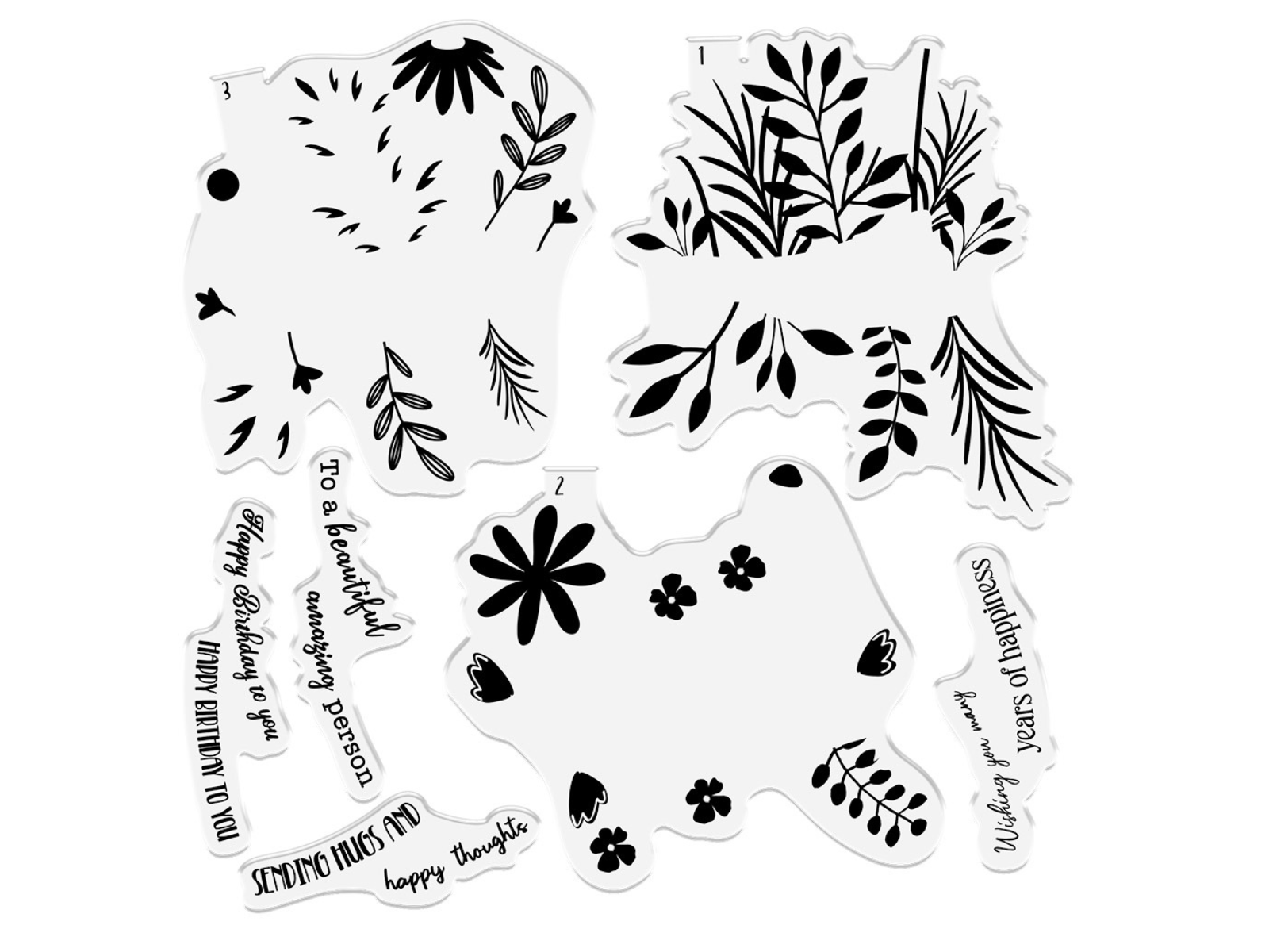 Crafter's Companion Interchangeable Stamp - 6x6 - Wild meadow