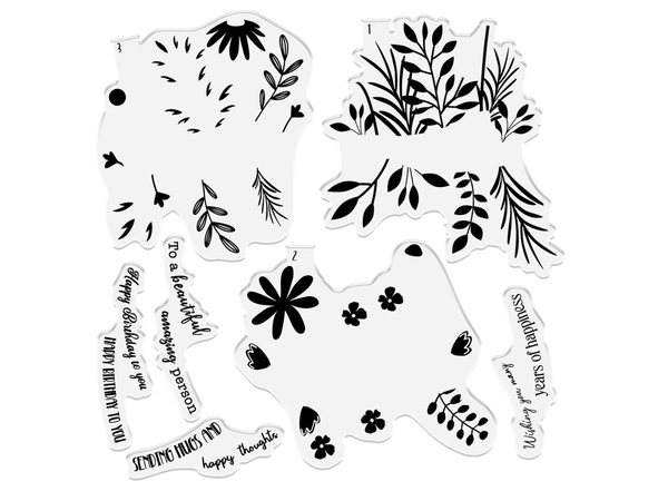 Crafter's Companion Interchangeable Stamp - 6x6 - Wild meadow