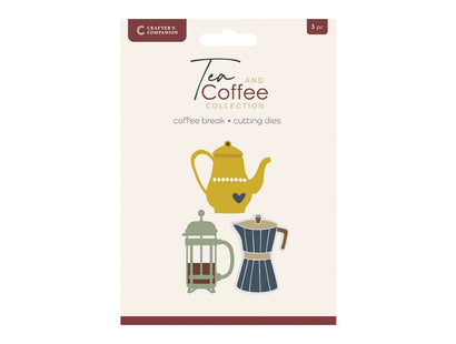 Crafters Companion Tea & Coffee Collection Metal Die Set - Coffee Break