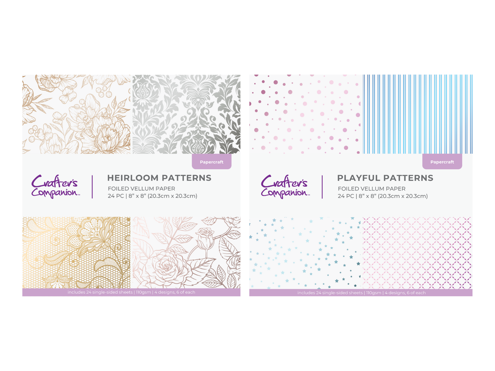 Crafter's Companion 8x8 Vellum Collection