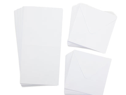 Crafter's Companion 6.75"x 6.75" White Card & Envelopes