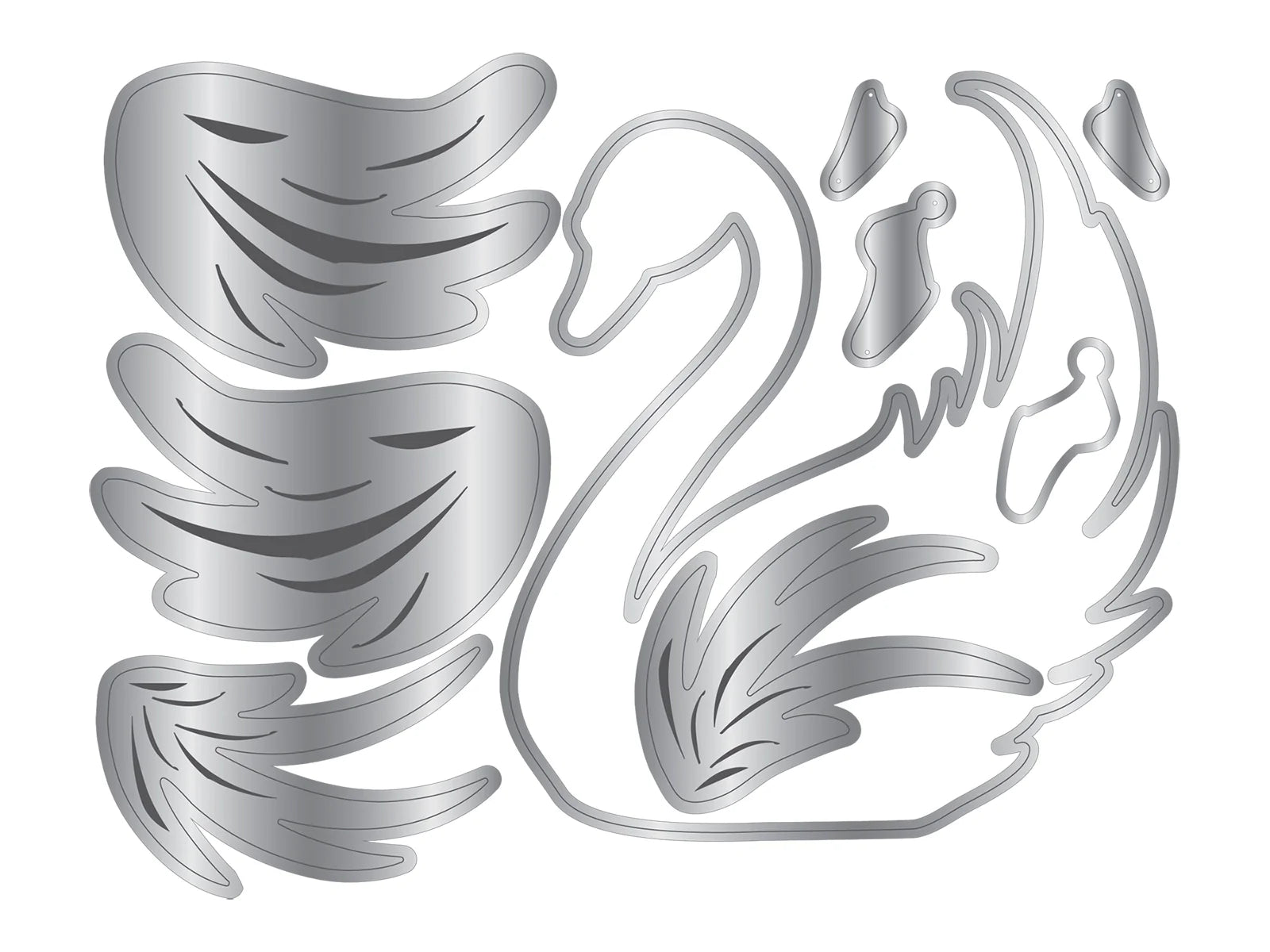 Wildwood Whismy - Elegant Swan Metal Die Set