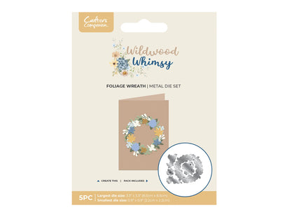 Wildwood Whismy - Foliage Wreath Metal Die Set