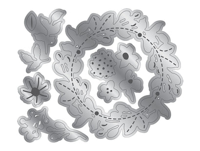 Wildwood Whismy - Foliage Wreath Metal Die Set