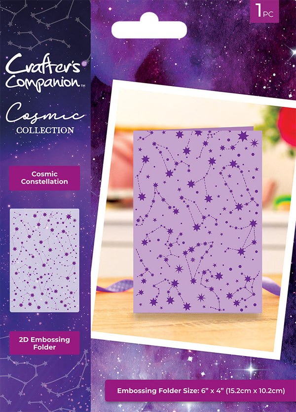 Cosmic Collection Embossing Folder - Cosmic Constellation