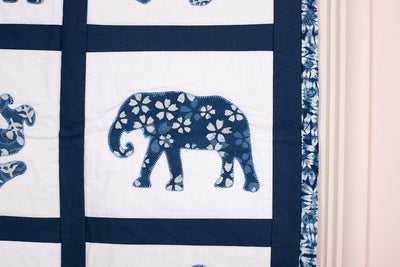 Changs Fabric Elephants and Tigers Wall Hanging Kit