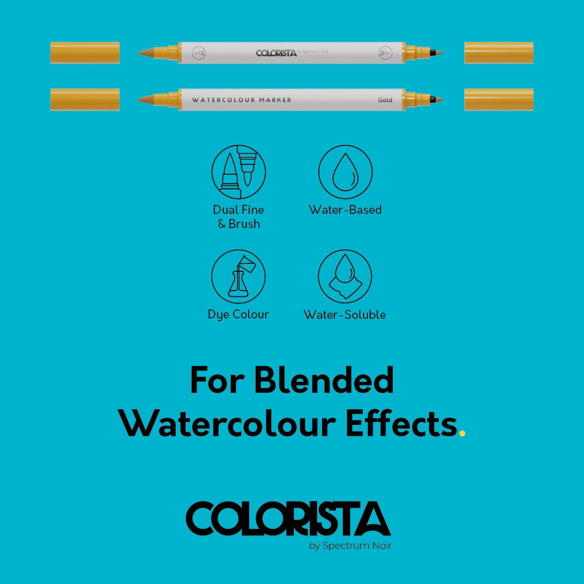 Colorista - Watercolour Marker - Botanic Accents 8pc