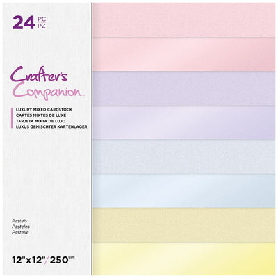 Crafter's Companion - Luxury Mixed Cardstock - 12x12 - Pastels