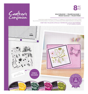 Crafter's Companion Interchangeable Stamp - 6x6 - Wild meadow