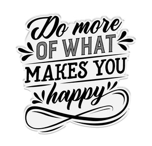 Crafter's Companion - Photopolymer Stamp - Makes you happy