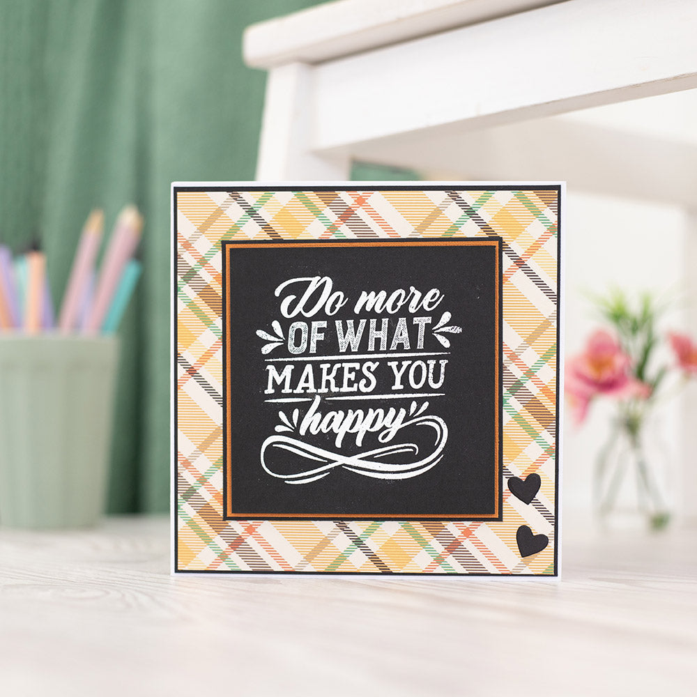 Crafter's Companion - Photopolymer Stamp - Makes you happy