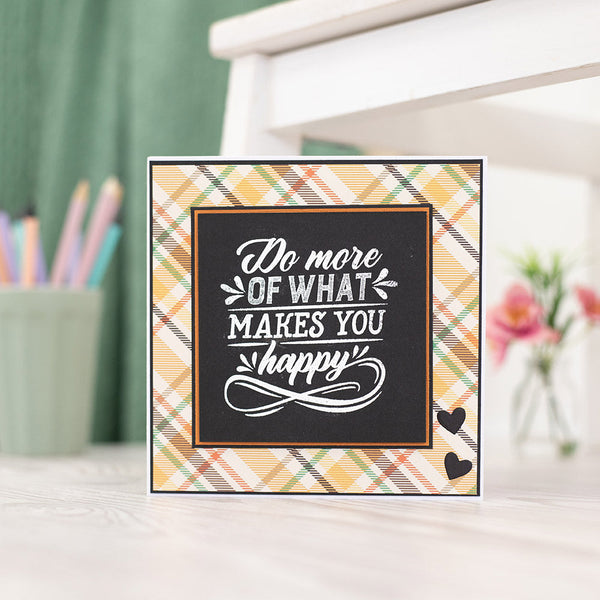 Crafter's Companion - Photopolymer Stamp - Makes you happy