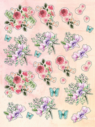 Crafters Companion 12 x 9 3D Topper Pad - Fancy Florals