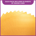 Crafter's Companion Centura Pearl Metallic A4 Single Colour 10 Sheet Pack - Rose Gold