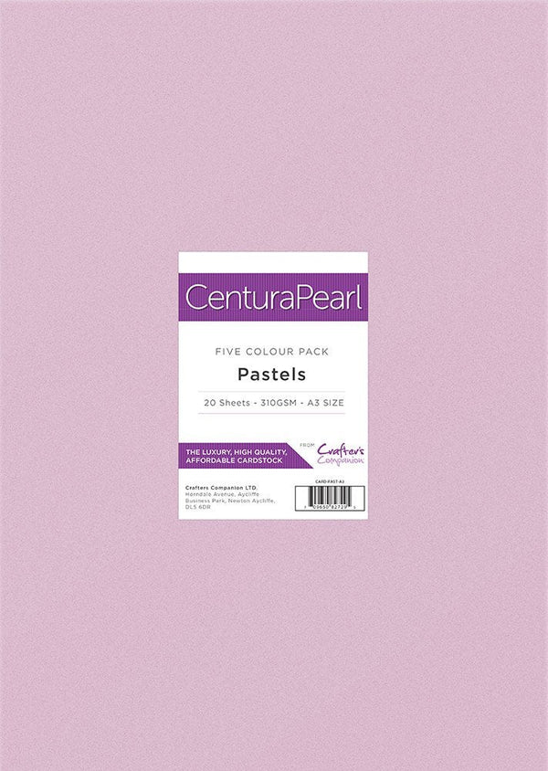 Crafter's Companion Centura Pearl Printable Card Pack - A3 Pastels