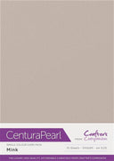 Crafter's Companion Centura Pearl Single Colour A4 10 Sheet Pack - Mink