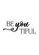Crafter's Companion Clear Acrylic Stamp - Be You Tiful