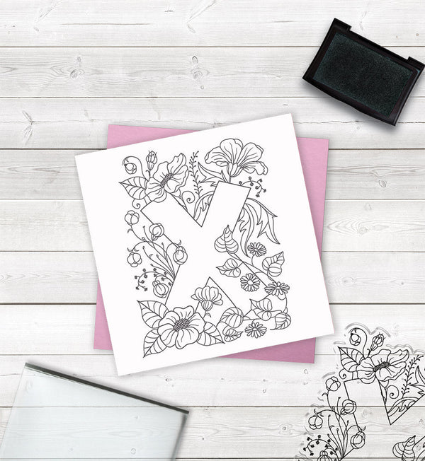 Crafter's Companion Clear Acrylic Stamp - Letter X