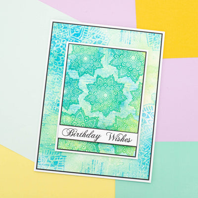 Crafter's Companion Clear Acrylic Stamp - Majestic Mandalas