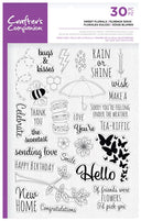 Crafter's Companion Clear Acrylic Stamps - Sweet Florals