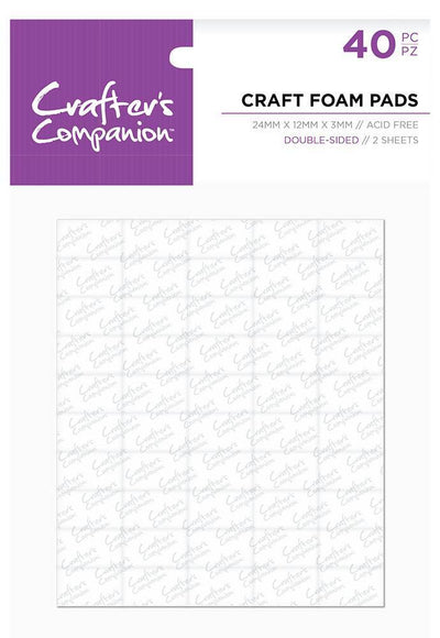 Crafters Companion Foam Pads (24mm x 12mm x 3mm)