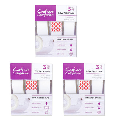 Crafter's Companion Low Tack Tape 3pk