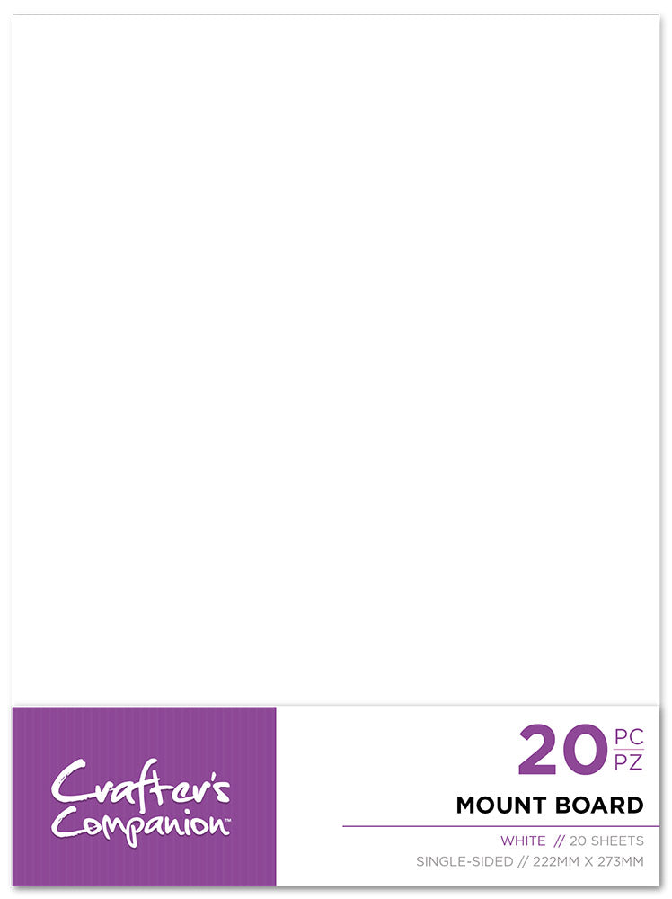 Crafter's Companion Mount Board - White 5.75" x 7.75" (20PK)