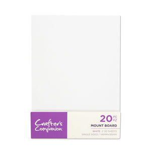 Crafter's Companion Mount Board - White 5.75" x 7.75" (20PK)