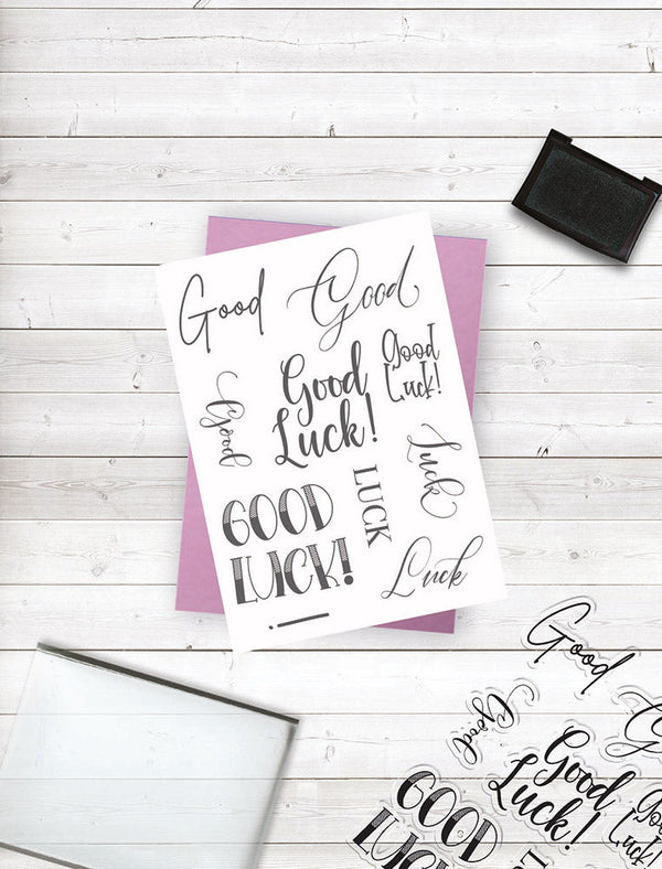 Crafter's Companion Photopolymer Stamp - Good Luck