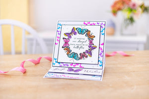 Crafter's Companion Photopolymer Stamp - Ornate Butterflies