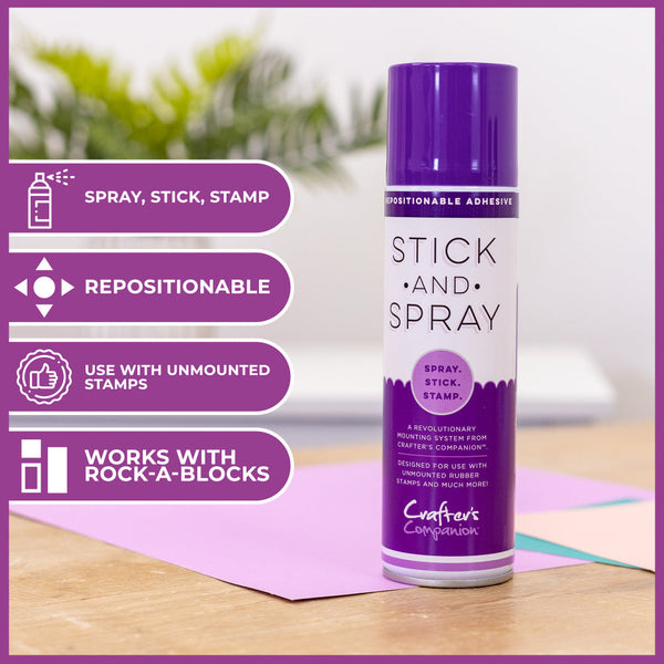 Crafter's Companion Stick and Spray Mounting Adhesive (PURPLE CAN)