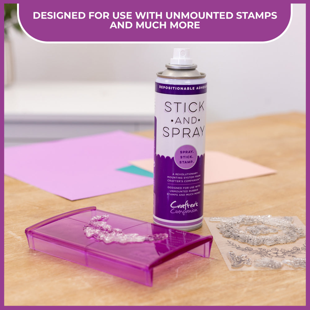 Crafter's Companion Stick and Spray Mounting Adhesive (PURPLE CAN)