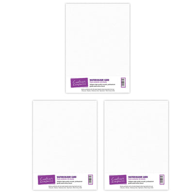 Crafters Companion Watercolour Card Collection - 3 Pack