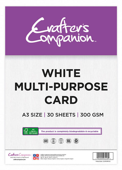 Crafters Companion White Multi-Purpose Card - A3