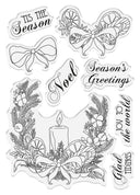 Crafter's Companion Winter Floral A6 Photopolymer Stamp - Candlelit Christmas