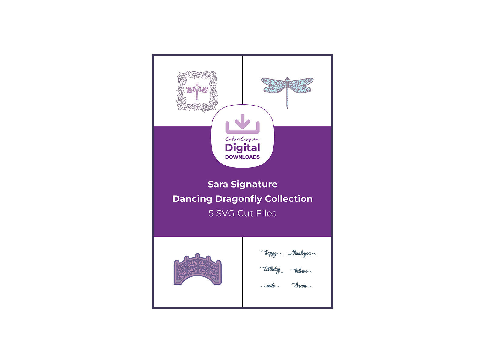 Sara Signature Dancing Dragonfly Collection - SVG Cut Files
