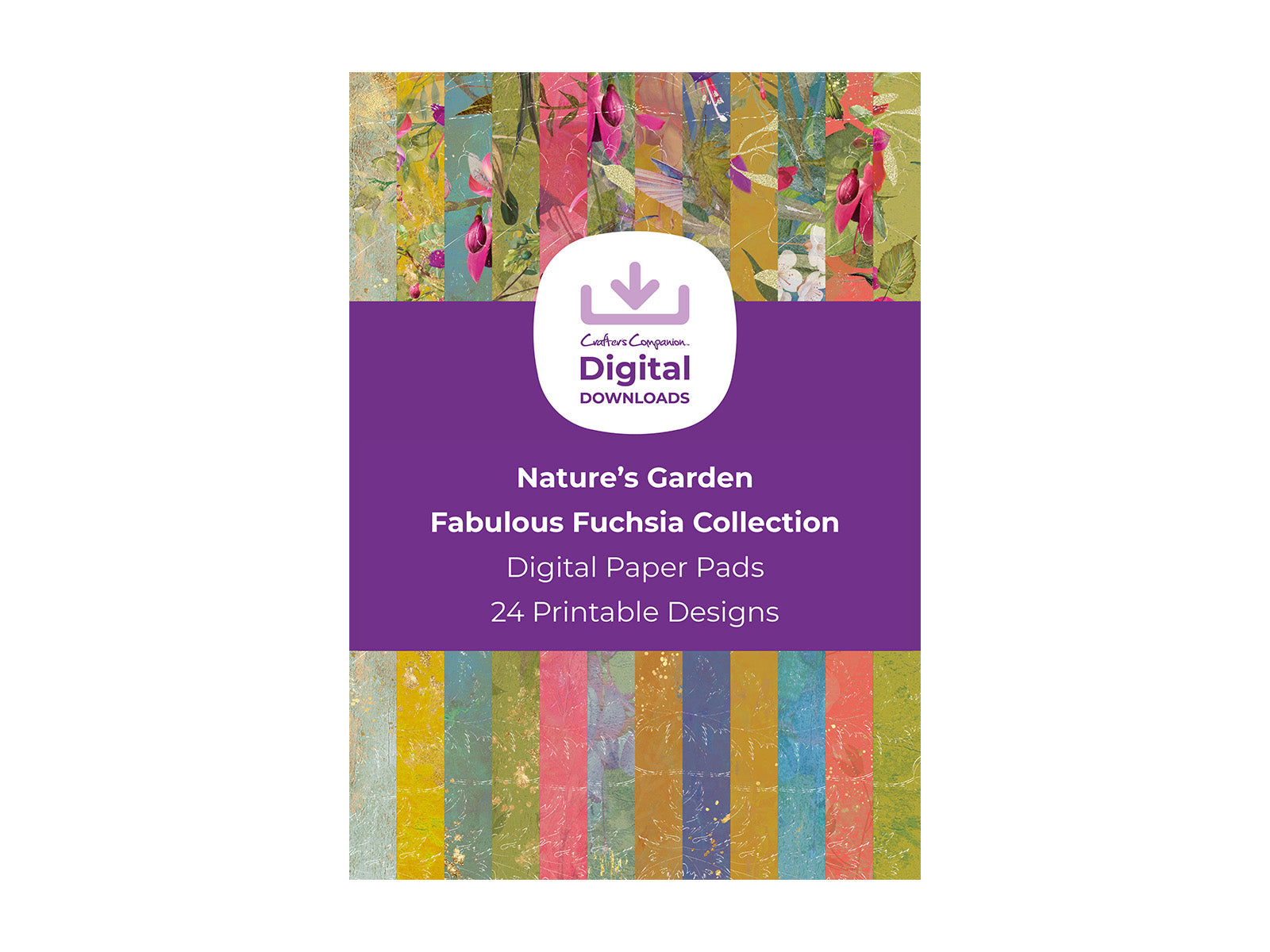 Nature's Garden Fabulous Fuchsia Collection - Digital Paper Pad
