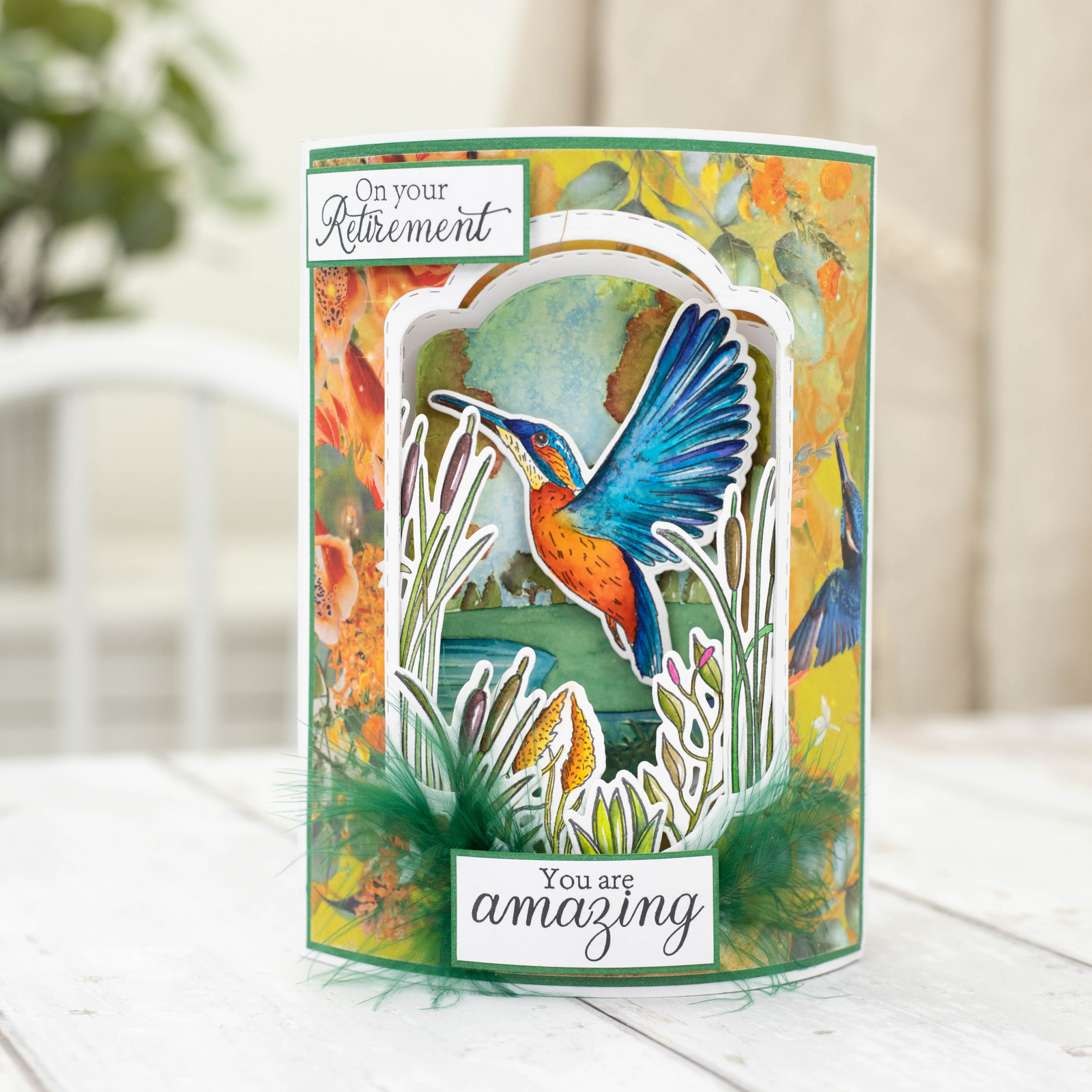 Nature's Garden - Kingfisher Collection - Stamp and Die - River Reeds