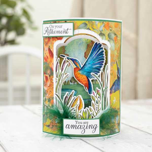 Nature's Garden - Kingfisher Collection - Stamp and Die - River Reeds