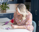 Crepe Paper Flowers Wreath Craft Kit