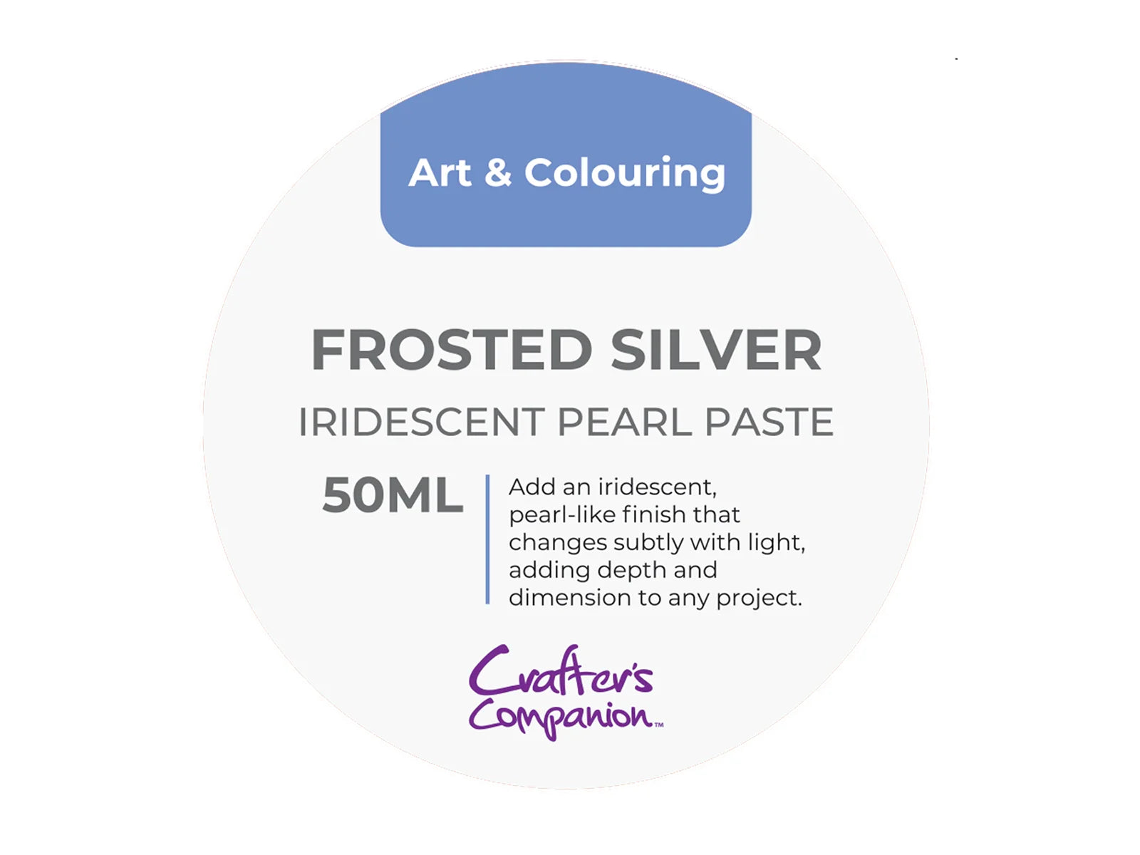 Crafters Companion Iridescent Pearl Paste Frosted Silver