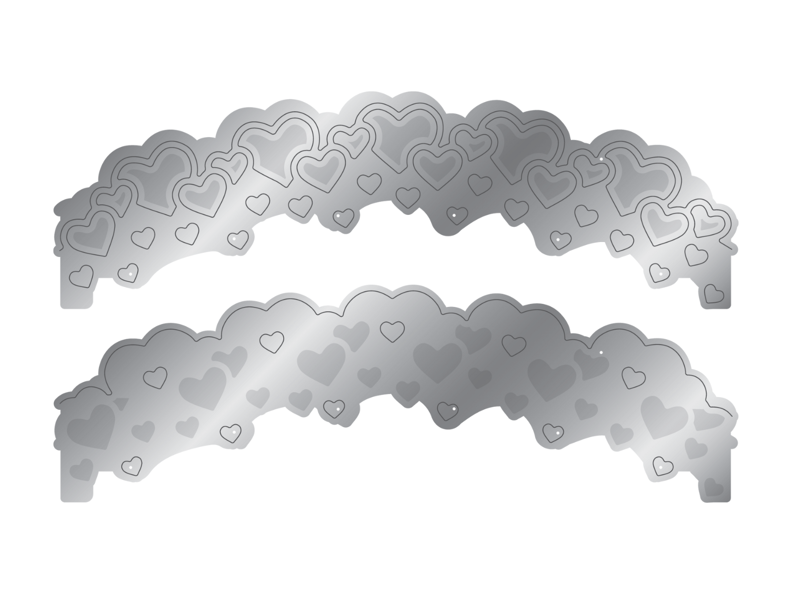 Gemini Double-Sided Die - Heart to Heart