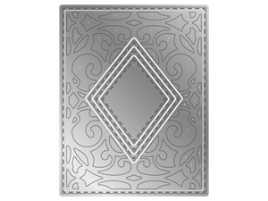 Gemini Simple Create a card Die - Diamonds and Swirls