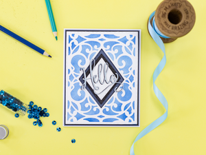 Gemini Simple Create a card Die - Diamonds and Swirls